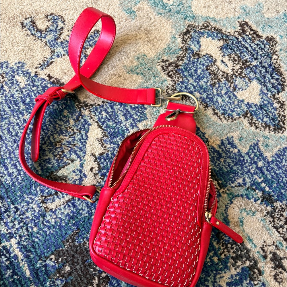 Anthropologie urban originals Liberty sling Red Woven Crossbody